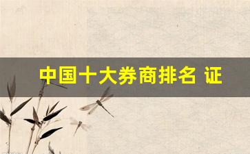 中国十大券商排名 证券公司(中国前十名券商)_https://www.dcjwmf.com_大商所_第1张